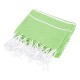 Recycled Cotton Beach Blanket w/ Tassle Fringe, 40" x 73"