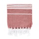Recycled Cotton Beach Blanket w/ Tassle Fringe, 40" x 73"
