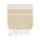 Recycled Cotton Beach Blanket w/ Tassle Fringe, 40" x 73"