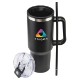 Ohana Stainless Steel & Polypropylene Mug w/ Color-Matching Handle, 40oz.