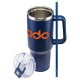 Maverick Vacuum Insulated Stainless Steel Mug w/ Straw, 40oz.
