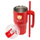 Malibu Vacuum Insulated Stainless Steel Mug w/ Straw, 20oz.