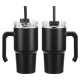 Malibu Vacuum Insulated Stainless Steel Mug w/ Straw, 20oz.