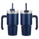 Malibu Vacuum Insulated Stainless Steel Mug w/ Straw, 20oz.
