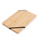 Corner Spiral A5 Bound Journal Book with Bamboo Cover, 6" x 8"