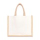 Jute Cotton Tote w/ Jute Webbing Handle