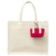 Eco-Friendly Mini Cotton Tote Bag with Cute Charm