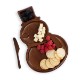 Reversible Snowman Sectioned Serving Tray w/ Knife