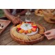 Isla Acacia Serving Platter w/ Marble Cheeseboard Insert