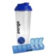 Shaker Bottle w/ Pill Box, 24 oz.