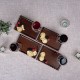 Rectangle Parawood Wine Appetizer Plates, Set of Four