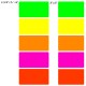 Rectangle Shape Custom Sticker - Neon, 5" or 5-1/4"