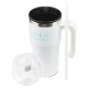 Outback Stainless Steel & Polypropylene Mug w/ Lid & Straw, 20oz.