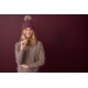Port Authority® Faux Fur Pom Acrylic Beanie