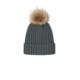 Port Authority® Faux Fur Pom Acrylic Beanie