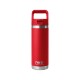 YETI® Rambler® Water Bottle with Color Matched Straw Cap, 18 oz.