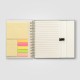Halden B6 FSC Paper Sticky Note Spiral Notebook, 5.59" x 6.97"