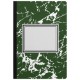 Slate A5 FSC Paper Marble Hardcover Composition Notebook, 5.71" x 8.27"