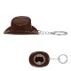 Cowboy Hat Bottle Opener Key Chain
