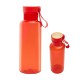 Cade rPET Bottle w/ Bamboo Accent Lid & Silicone Easy Carry Handle, 20oz.