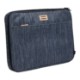 The Goods™ Navy Heather Recycled Mobile Office Laptop Case