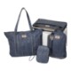 The Goods™ Navy Heather Recycled Mobile Office Laptop Case