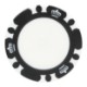 Recycled Poker Chip w/ Metal Ball Marker