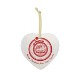 Heart Ceramic Holiday Ornament