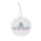 Round Ceramic Holiday Ornament