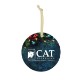 Round Ceramic Holiday Ornament