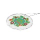 Faceted Glass Holiday Ornament