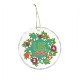 Faceted Glass Holiday Ornament