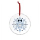 Faceted Glass Holiday Ornament