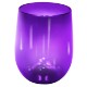 Shatterproof Plastic Full Color Stemless Wine Glass, 12oz.