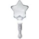 White Light Up Star Wand, 9"