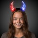 Light Up Crystal Devil Horns