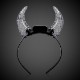 Light Up Crystal Devil Horns