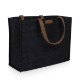 Market Waxed Canvas Tote w/ Leatherette Handles