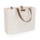 Market Waxed Canvas Tote w/ Leatherette Handles