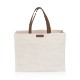 Market Waxed Canvas Tote w/ Leatherette Handles