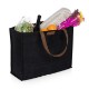 Market Waxed Canvas Tote w/ Leatherette Handles