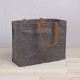 Market Waxed Canvas Tote w/ Leatherette Handles