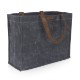 Market Waxed Canvas Tote w/ Leatherette Handles