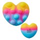 Heart Push Pop Stress Toy