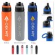 Pop Sip & Chug Recycled Stainless Steel Bottle, 24oz.