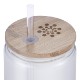 Doto Glass Jar w/ Straw & Bamboo Lid, 18oz.