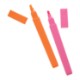 Square Recycled 4-Piece Highlighter Set