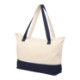 Color Accent 12oz. Recycled Cotton Zippered Tote
