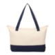 Color Accent 12oz. Recycled Cotton Zippered Tote