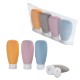 Continental 4 Bottle Travel Set in Zippered Pouch